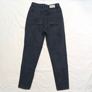 Vintage Gene Montesano Black High Waisted Mom Jeans Button Fly USA Made Sz 11
